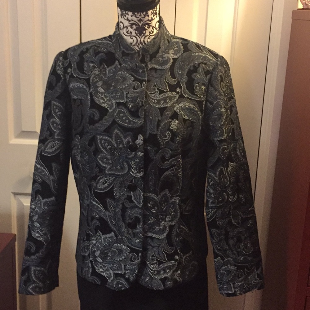 Retro tapestry fitted jacket